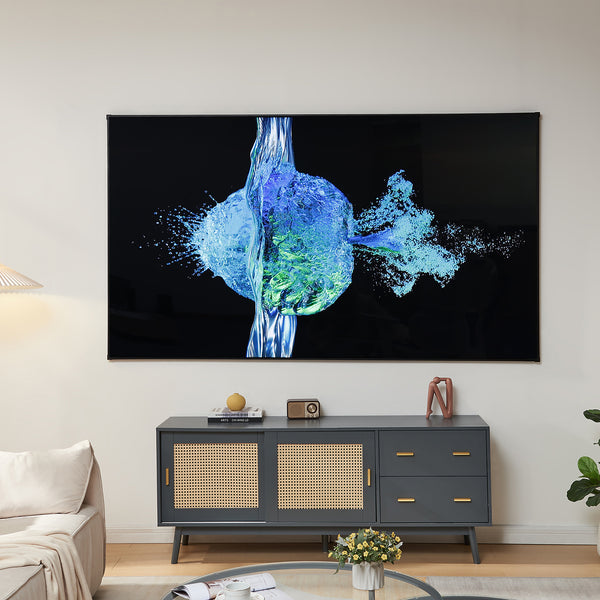 Écran de projection mural Väkhoga Full HD 4K 8K HDR [en.casa]