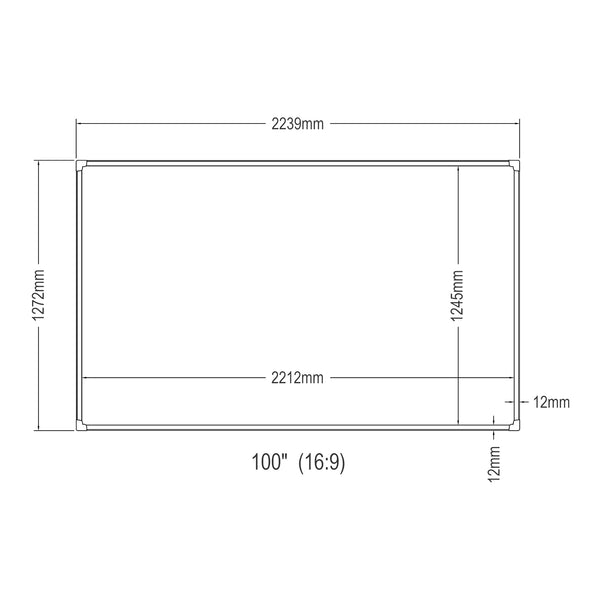 Écran de projection mural Väkhoga Full HD 4K 8K HDR [en.casa]