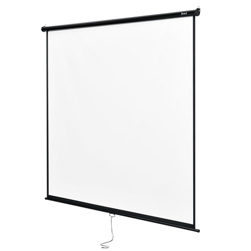 [in.tec] Écran de Projection Déroulable avec Boîtier en Acier Cinéma à la Maison 113 Pouces Polyester et PVC