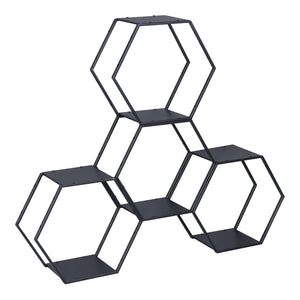 Wandrek Tand wandplankenset 32x37x19 cm [en.casa]