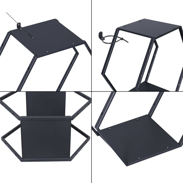 Wandrek Tand wandplankenset 32x37x19 cm [en.casa]