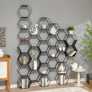 Wandrek Tand wandplankenset 32x37x19 cm [en.casa]