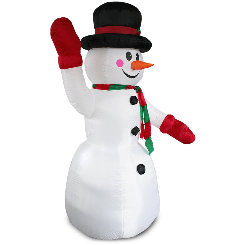Croquis coté Saint Nicolas / Bonhomme de neige géant gonflable à LED [en.casa]