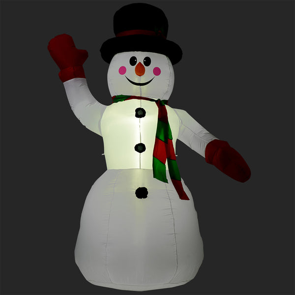 Saint Nicolas / Bonhomme de neige géant gonflable à LED [en.casa]
