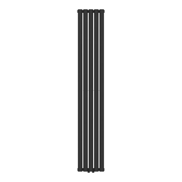 [neu.haus] Designradiator Nore 180x30x7,8 cm zwart model 2