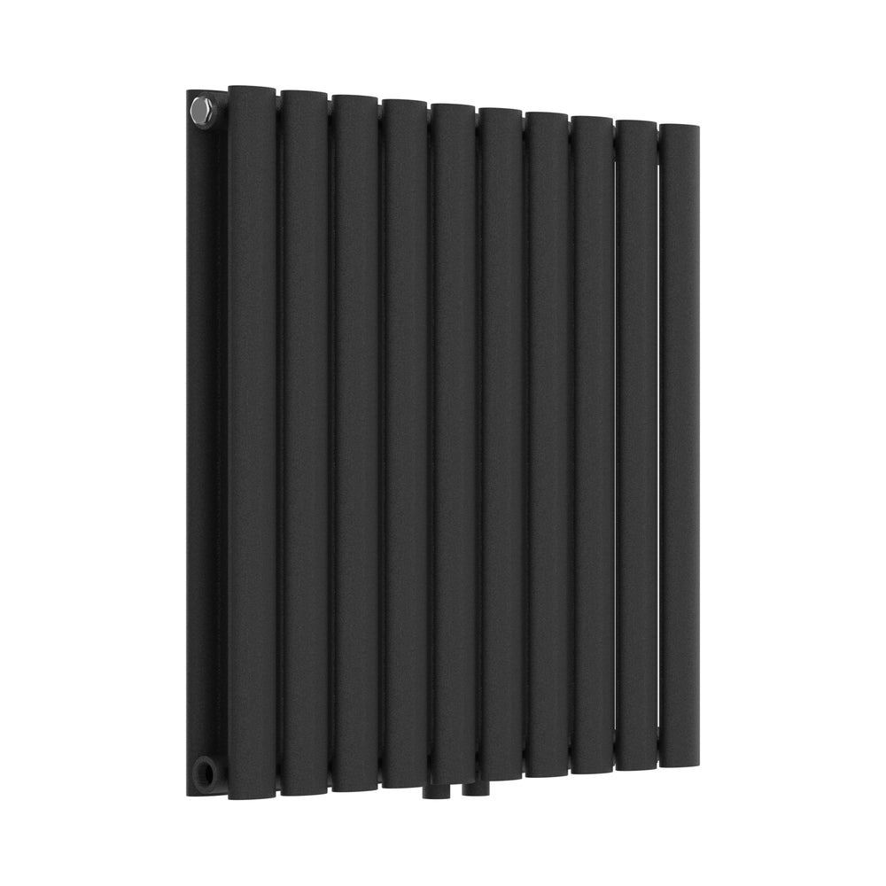 Radiateur à panneaux double Nore 800 W acier 60 x 60 cm noir [neu.haus]