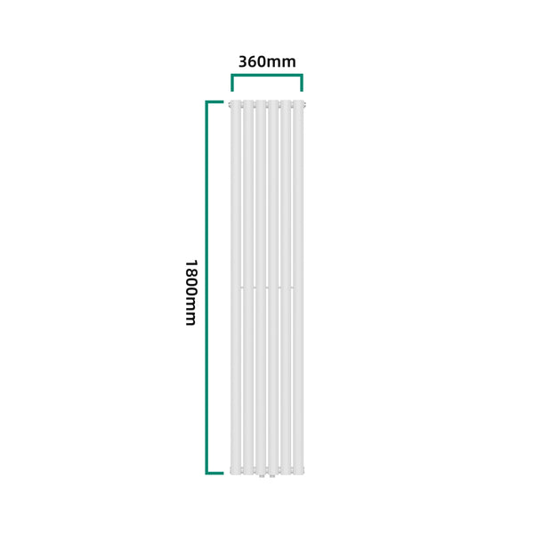 Radiateur à panneau plat Nore 707 W acier 180 x 36 cm blanc [neu.haus]