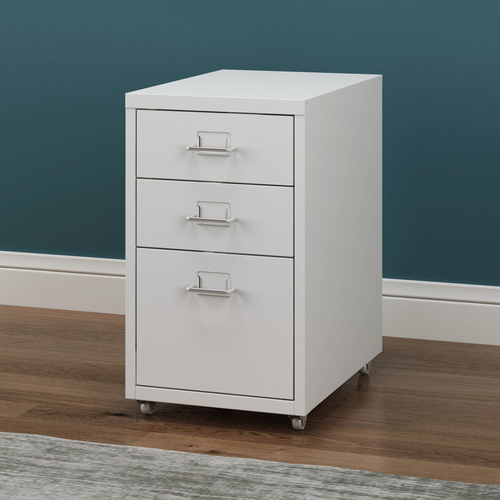 Caisson à roulettes Kökar avec 3 tiroirs [en.casa] - premiumXL