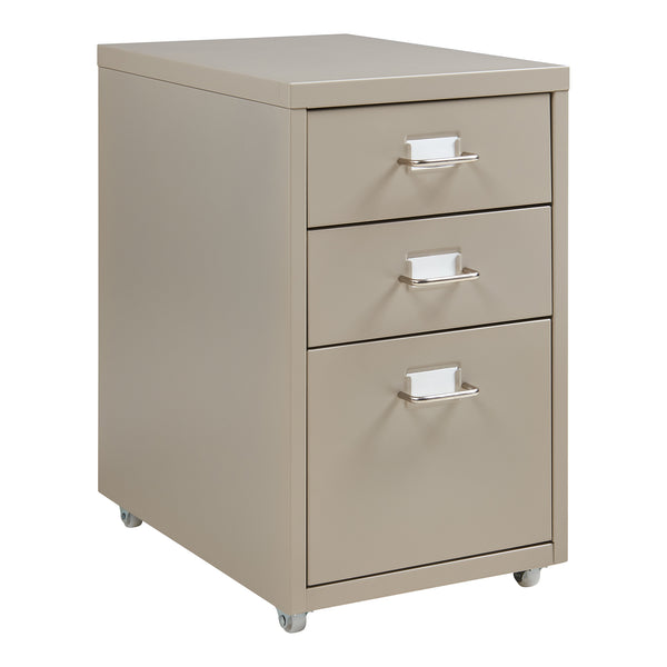 Caisson de bureau à roulettes Kökar acier 48 x 28 x 41 cm [en.casa]
