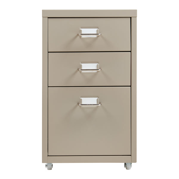 Caisson de bureau à roulettes Kökar acier 48 x 28 x 41 cm [en.casa]