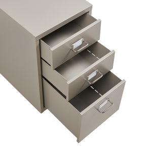 Caisson de bureau à roulettes Kökar acier 48 x 28 x 41 cm [en.casa]
