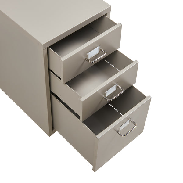 Caisson de bureau à roulettes Kökar acier 48 x 28 x 41 cm [en.casa]