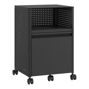 Caisson de bureau à roulettes Velvevn acier 54 x 40 x 36 cm [en.casa]