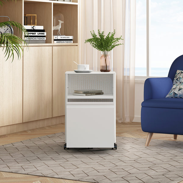 Caisson de bureau à roulettes Velvevn acier 54 x 40 x 36 cm [en.casa]