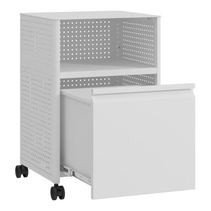 Caisson de bureau à roulettes Velvevn acier 54 x 40 x 36 cm [en.casa]