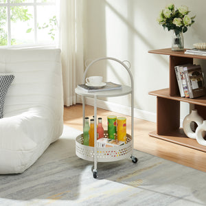 Serveerwagen Jässaatka trolley 76x40 cm grijs [en.casa] 