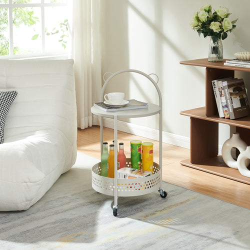 Serveerwagen Jässaatka trolley 76x40 cm grijs [en.casa] 