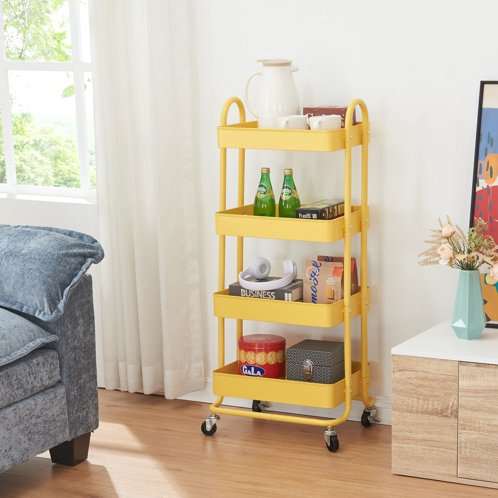 Chariot de service Pyhäntä acier [en.casa]