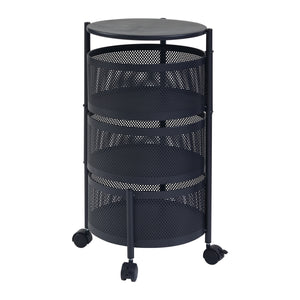 Chariot de service Steigen acier [en.casa]