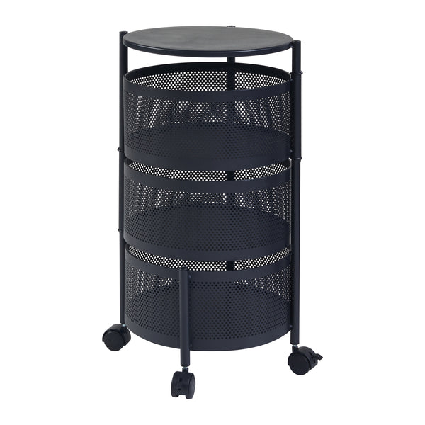 Chariot de service Steigen acier [en.casa]