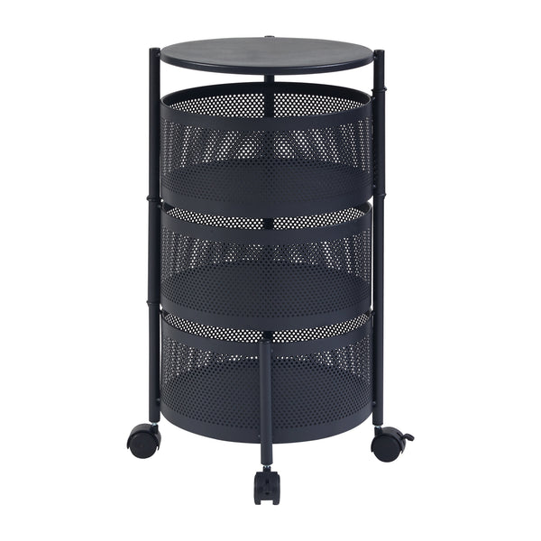 Chariot de service Steigen acier [en.casa]