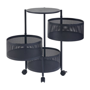 Chariot de service Steigen acier [en.casa]
