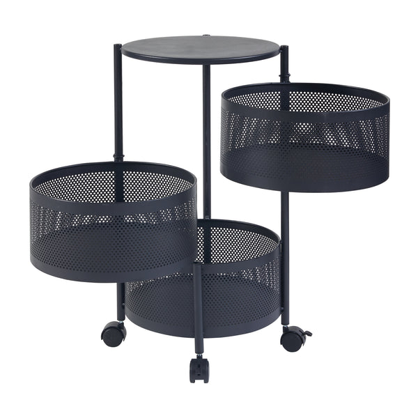 Chariot de service Steigen acier [en.casa]