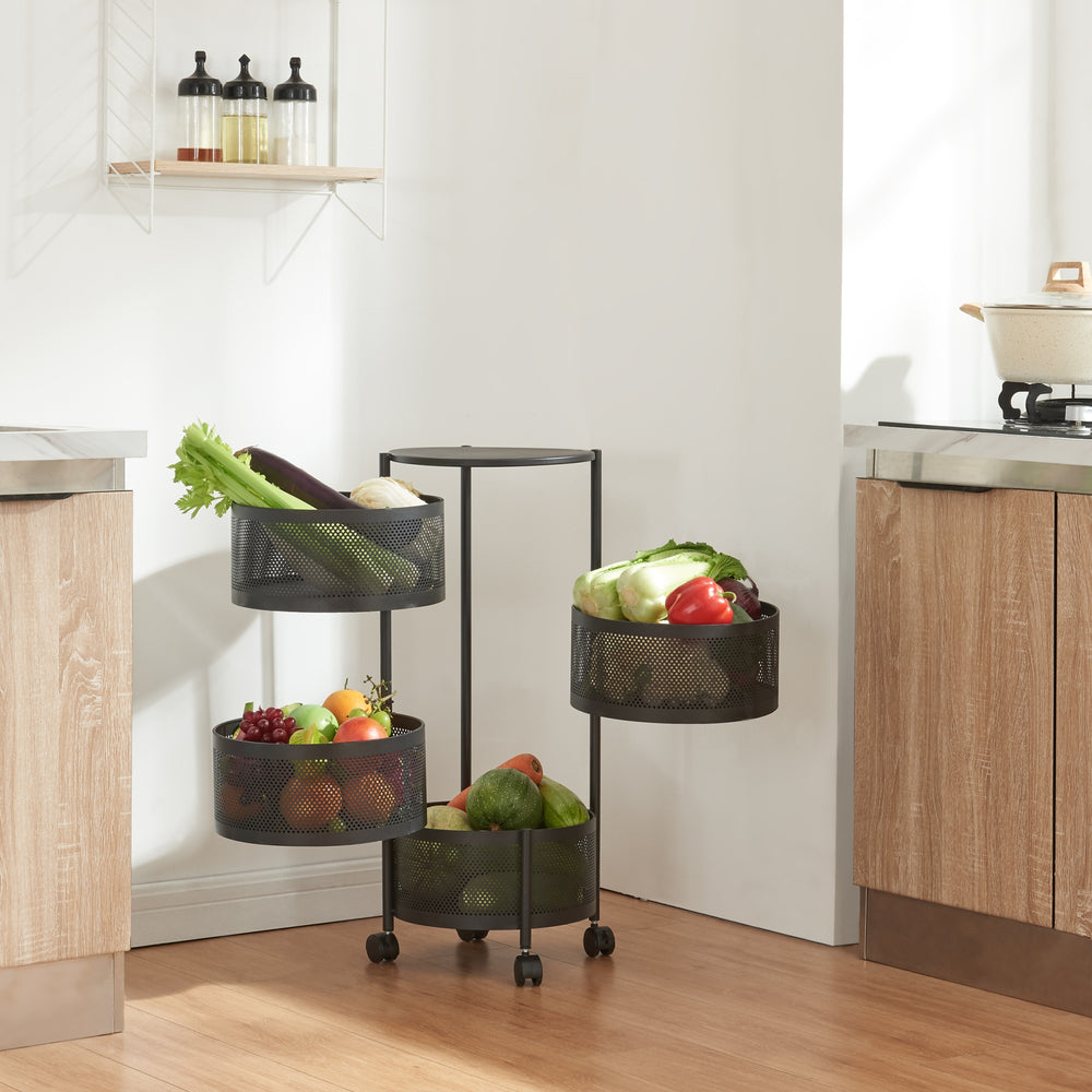 Chariots de service Steigen en différentes couleurs et versions [en.casa] - premiumXL