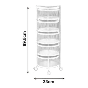 Chariot de service Steigen acier [en.casa]