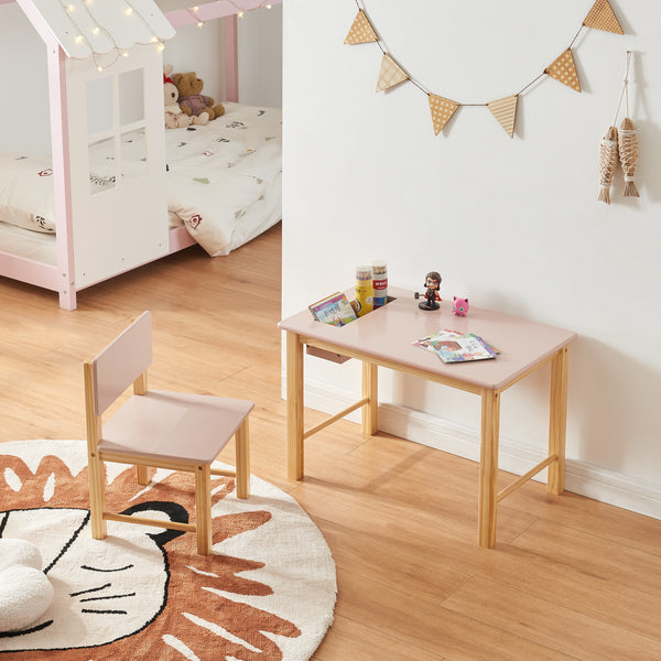 Ensemble de bureau et chaise pour enfants Skjåk [en.casa]