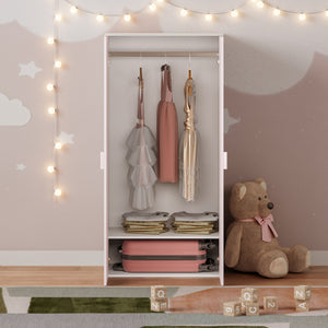 Kinderkast Sandnes 2-deurs 123x60x40 cm [en.casa]