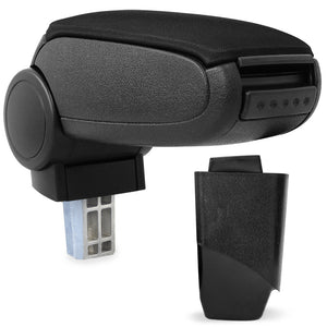 Accoudoir central Peugeot 206 CC avec compartiment de rangement tissu noir pro.tec - premiumXL