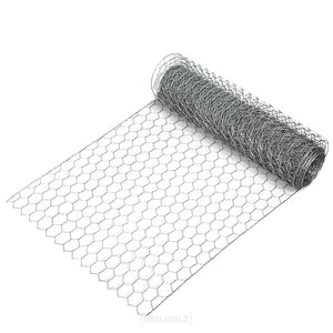Grillage zingué 50cm x 10m - Clôture de jardin d'un treillis hexagon fin longévité fil de fer-grillage de fils métalliques - Grillage contre le gibier fil volière 