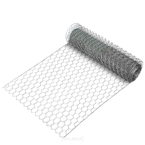 Grillage zingué 50cm x 10m - Clôture de jardin d'un treillis hexagon fin longévité fil de fer-grillage de fils métalliques - Grillage contre le gibier fil volière 