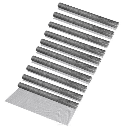 Clôture grillagée 1x5 m/rouleau acier galvanisé gris pro.tec - premiumXL