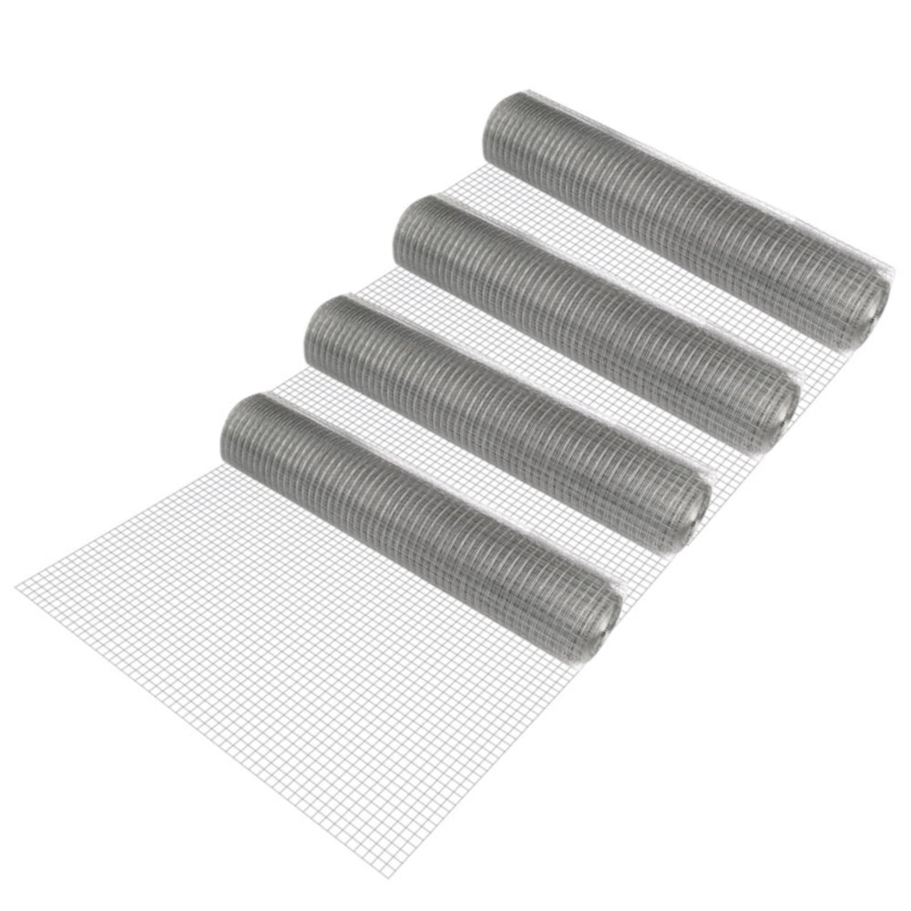 Maschendrahtzaun 1x25 m/Rolle Stahl verzinkt Grau pro.tec - premiumXL