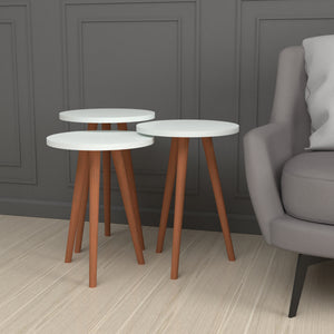 [en.casa] Bijzettafel set van 3 Herrljunga - 2 varianten