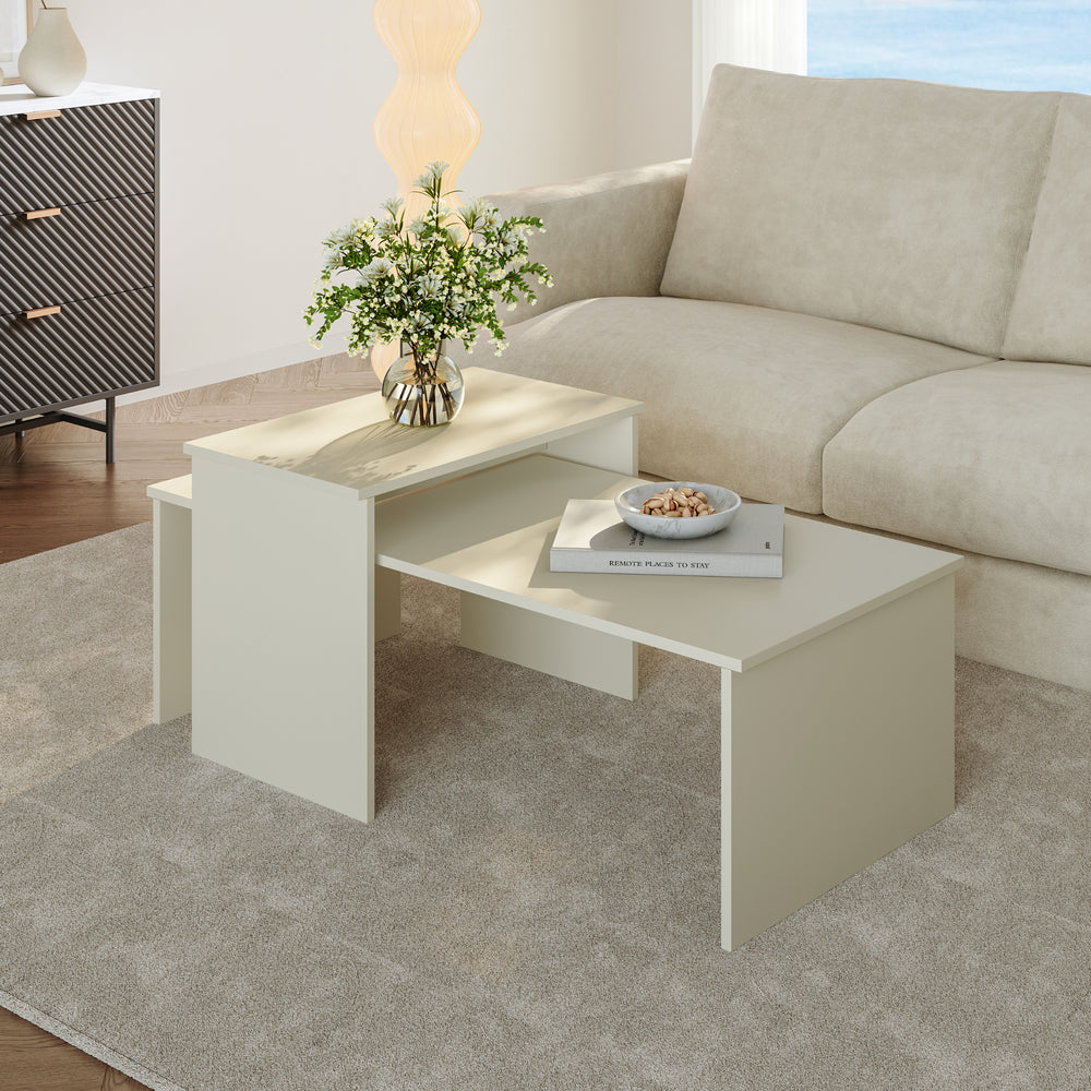 Set de 2 tables basses gigognes Sotapim [en.casa]