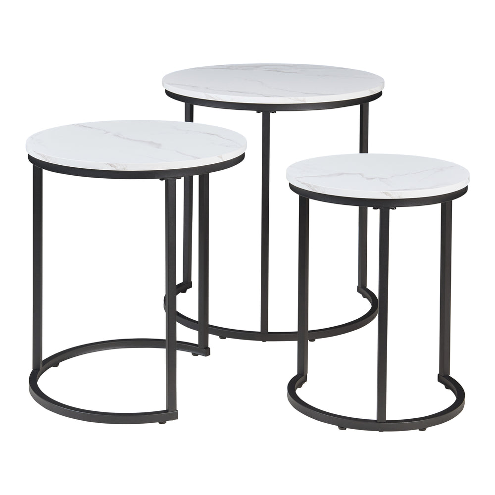 Bijzettafel Ulricehamn set van 3 [en.casa]