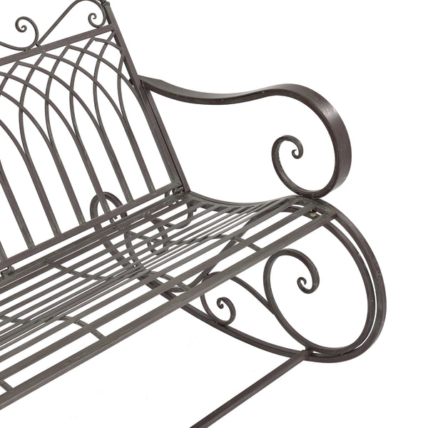 Banc à Bascule Greenough Vintage Métal 85 x 113 x 95 cm couleurs différentes [en.casa]