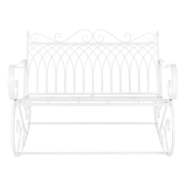 Banc à Bascule Greenough Vintage Métal 85 x 113 x 95 cm couleurs différentes [en.casa]