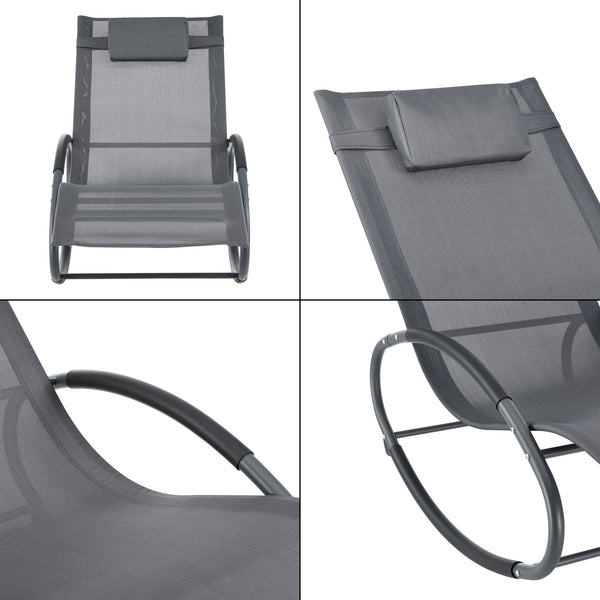 Ligstoel Almaluez schommelstoel 153x63x80,5 cm - 2 varianten