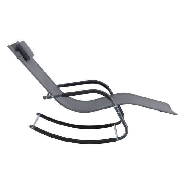 Bain de Soleil à Bascule Caracena  Acier Textile couleurs différentes [en.casa]