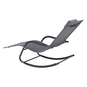 Bain de Soleil à Bascule Caracena  Acier Textile couleurs différentes [en.casa]