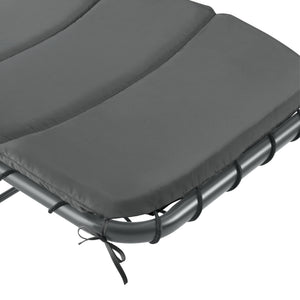 Bain de Soleil à Bascule Acier Polyester 193 x 104 x 200 cm plusieurs couleurs [en.casa]