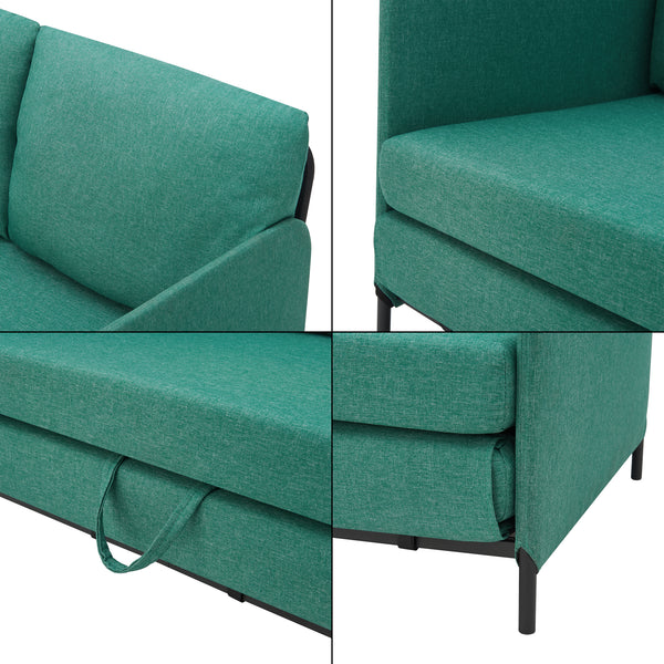 Canapé 2 places convertible Soini 78 x 125 x 67 cm [en.casa]