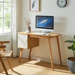 Bureau Tysvær bambou 75 x 105 x 48 cm [en.casa]