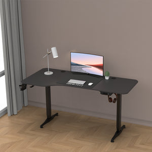 Table réglable en hauteur Oxnard électrique 160x75cm en différentes couleurs [pro.tec] - premiumXL