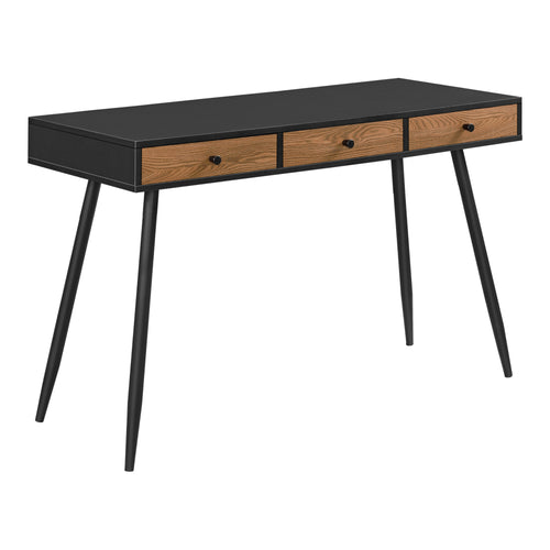 Bureau Tumba 115x48x75cm Noir/Bois foncé en.casa - premiumXL