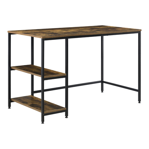 Bureau Vilhelmina 120x60x76,5 cm zwart en houtkleurig